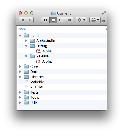 Alpha in the Finder