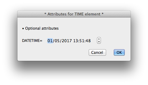 Date and time attribute