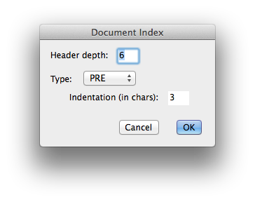 Document index