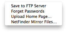 FTP menu