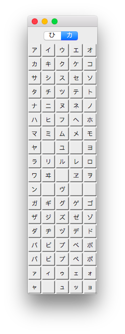 Katakana Palette