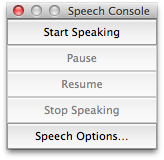Speech Console
